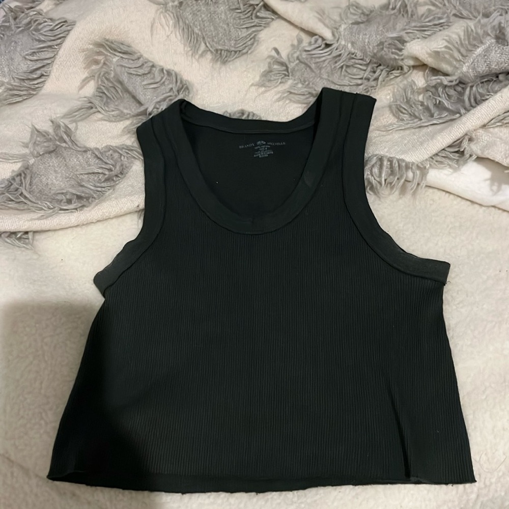 Brandy dark green top